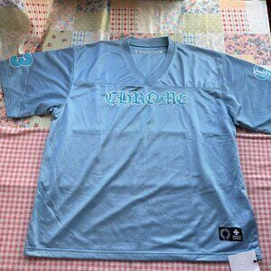 Chrome Hearts Mesh Stadium Jersey in Light Blue